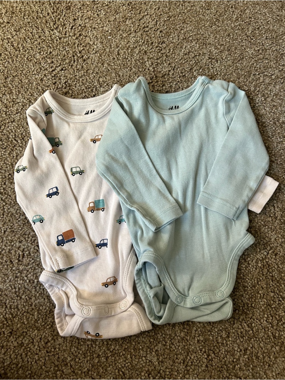 H&M Two-Pack Long-Sleeve Baby Bodysuits